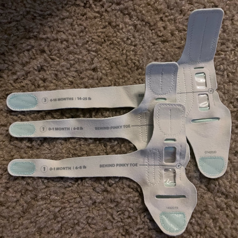 Green owlet socks - 1st & 2nd generation compatible - size 1 & 3